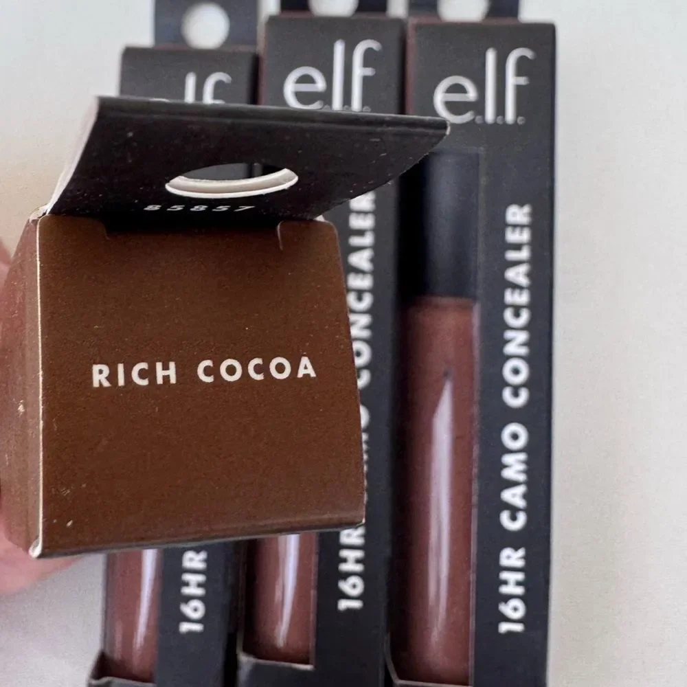Lot of 4) e.l.f. 16HR Camo Concealer Matte Rich Cocoa 0.2 Fl Oz NWT